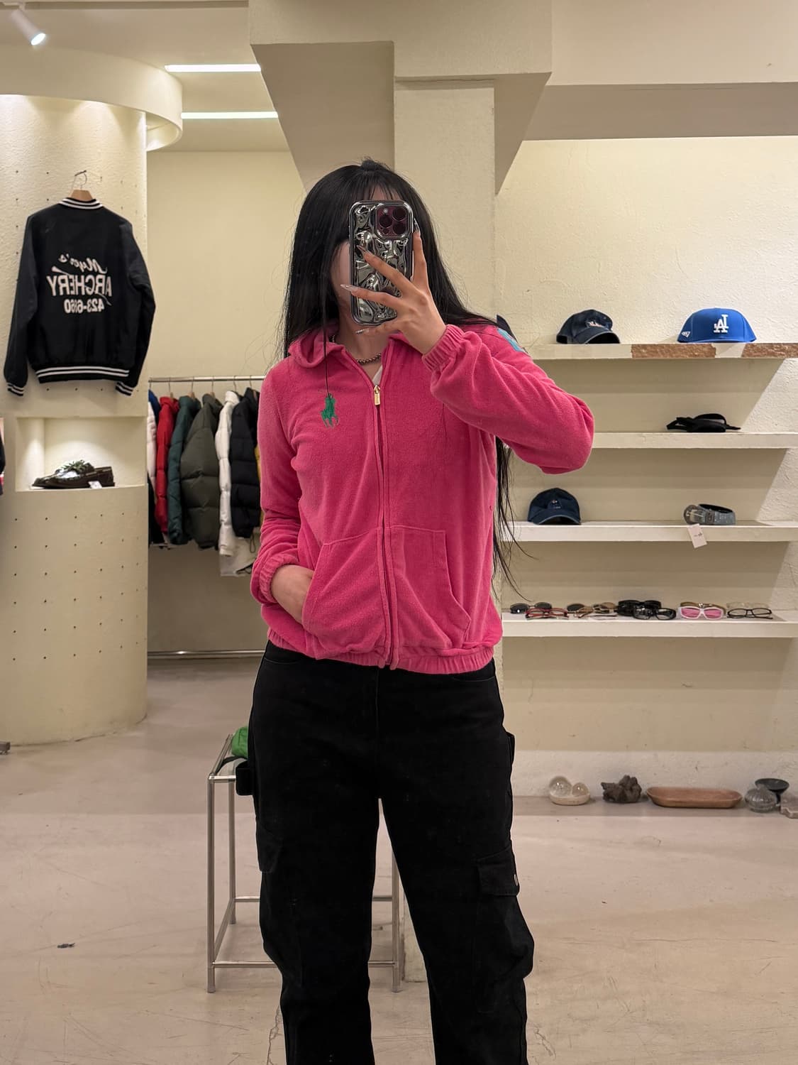 랄프로렌 핑크 빅포니 후드집업 U1032 상품이미지1