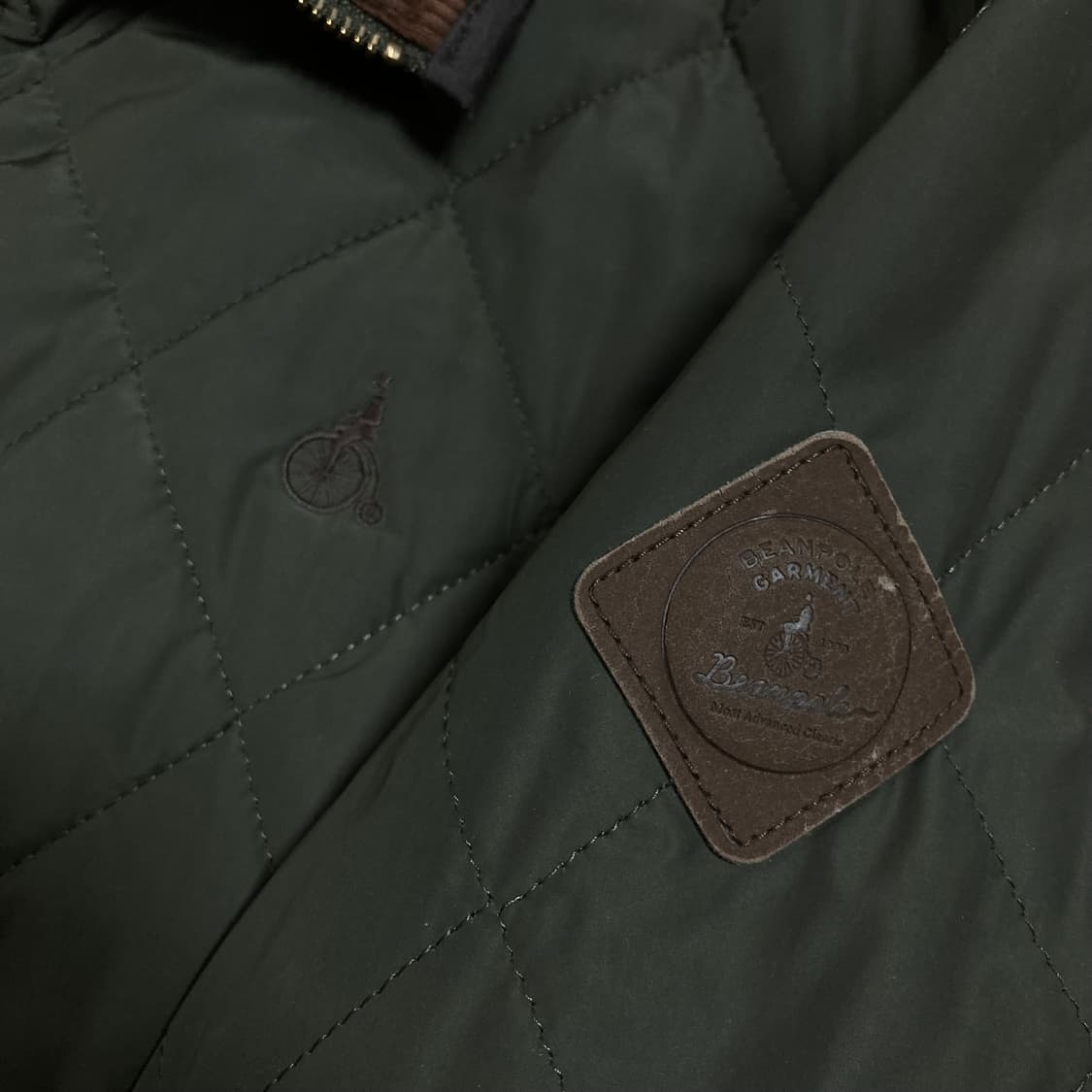 빈폴 스몰 로고 카키 퀼팅 자켓 상품이미지2