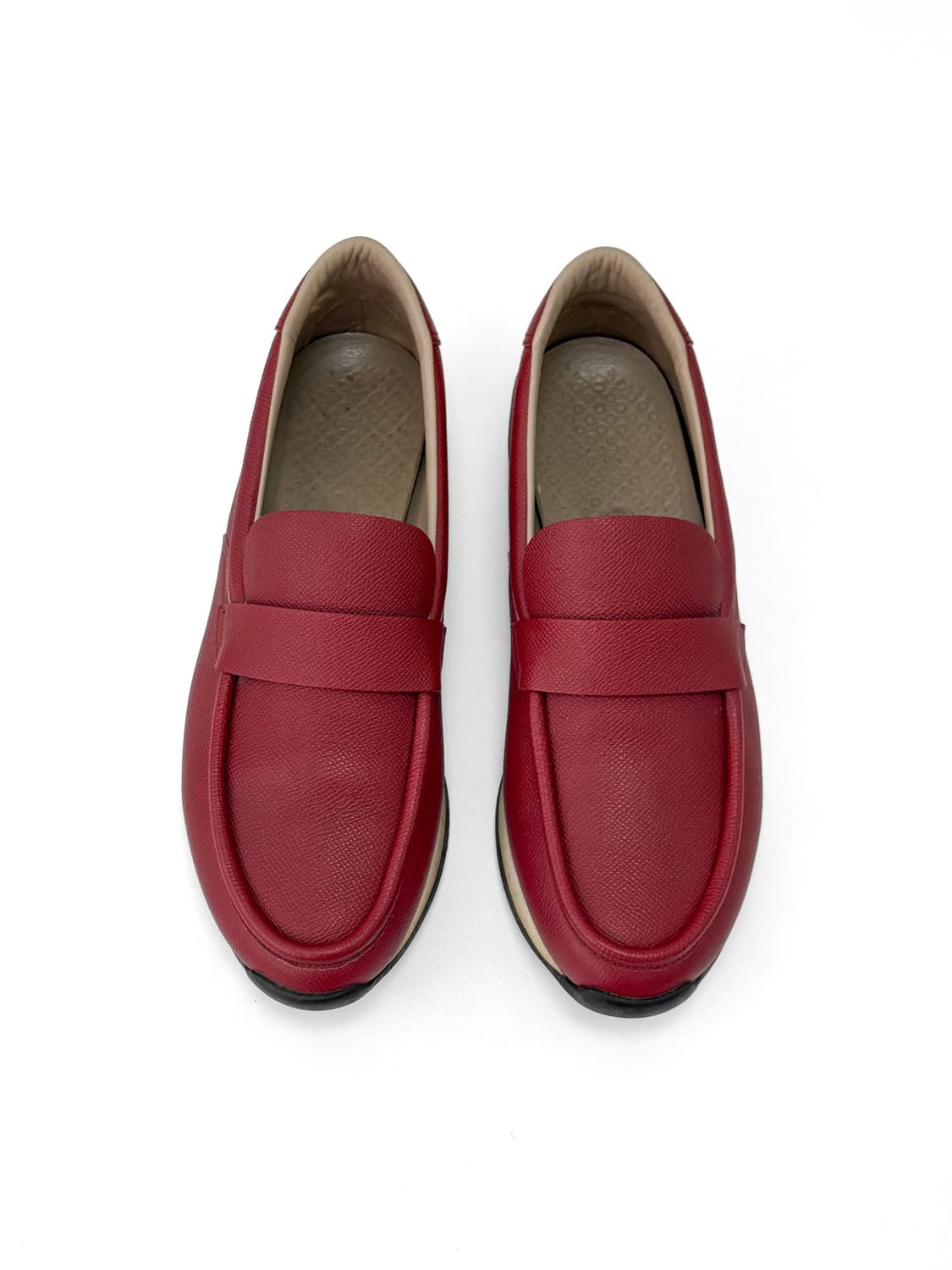 Hermès Red Calf Leather Loafers 43 상품이미지2