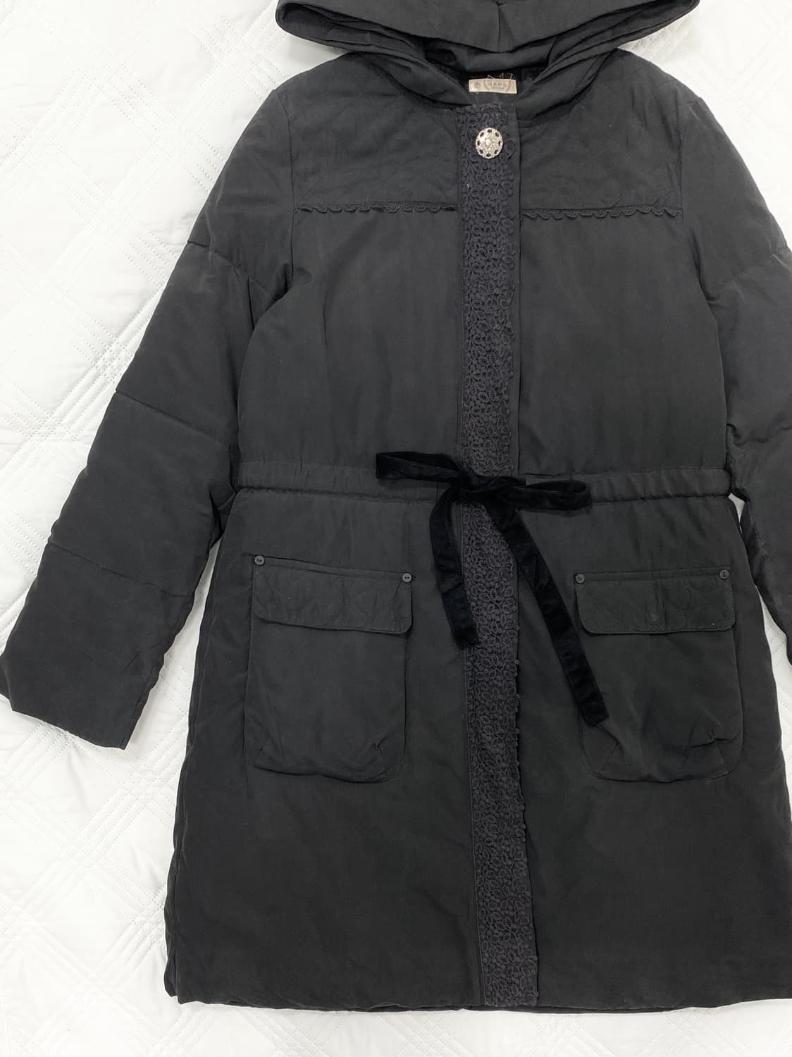 ꒰ঌ 엑시즈팜 차콜 패딩 자켓 ໒꒱ 상품이미지2