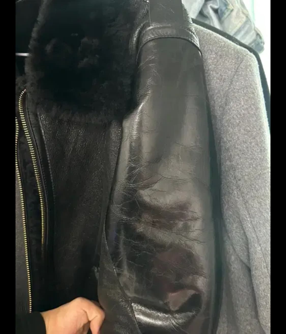 말가죽 보강 무스탕 무톤 자켓 xxl 역시즌 상품이미지4