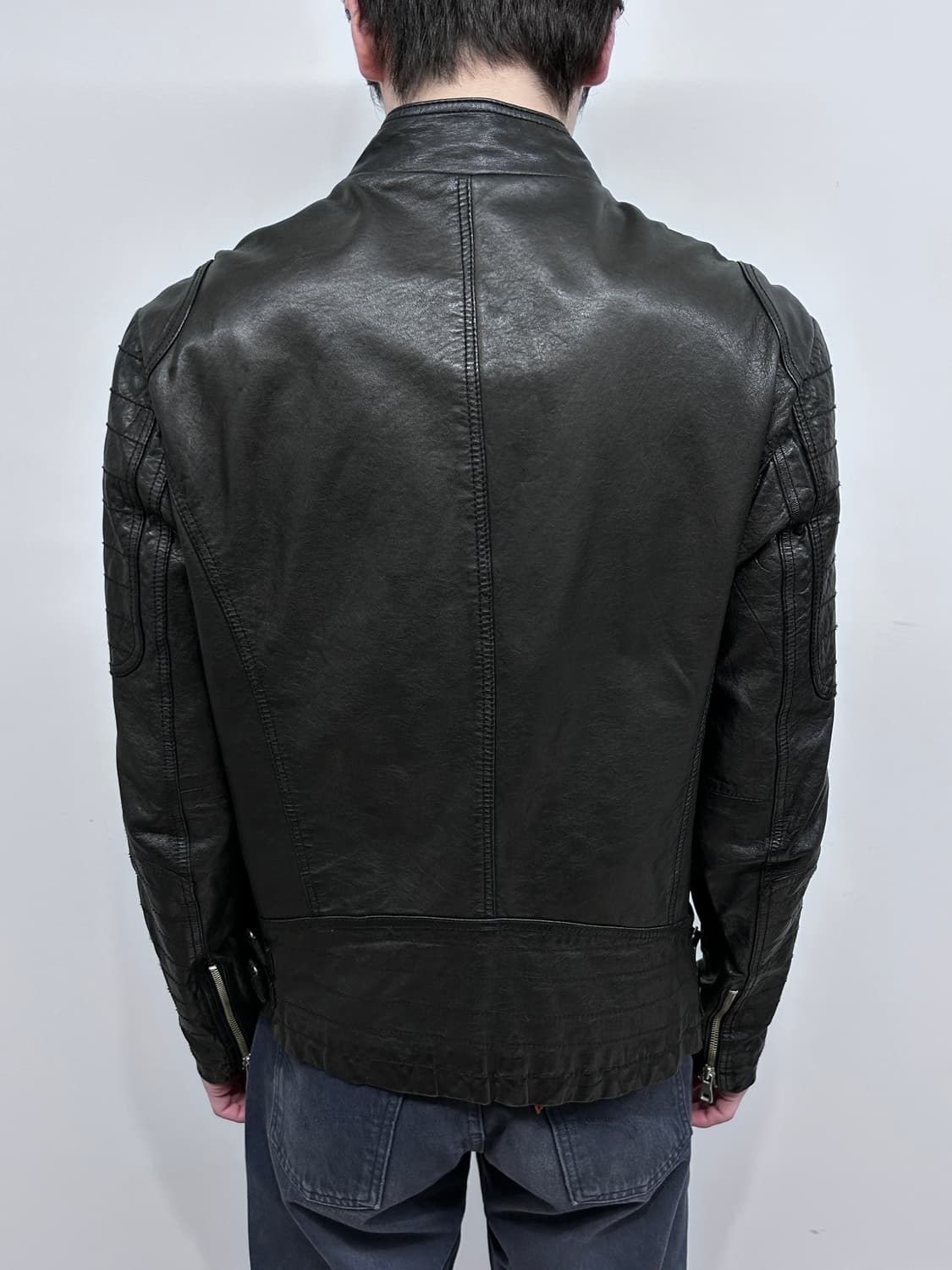 이탈리안 퀼티드 판넬 램스킨 자켓 상품이미지4