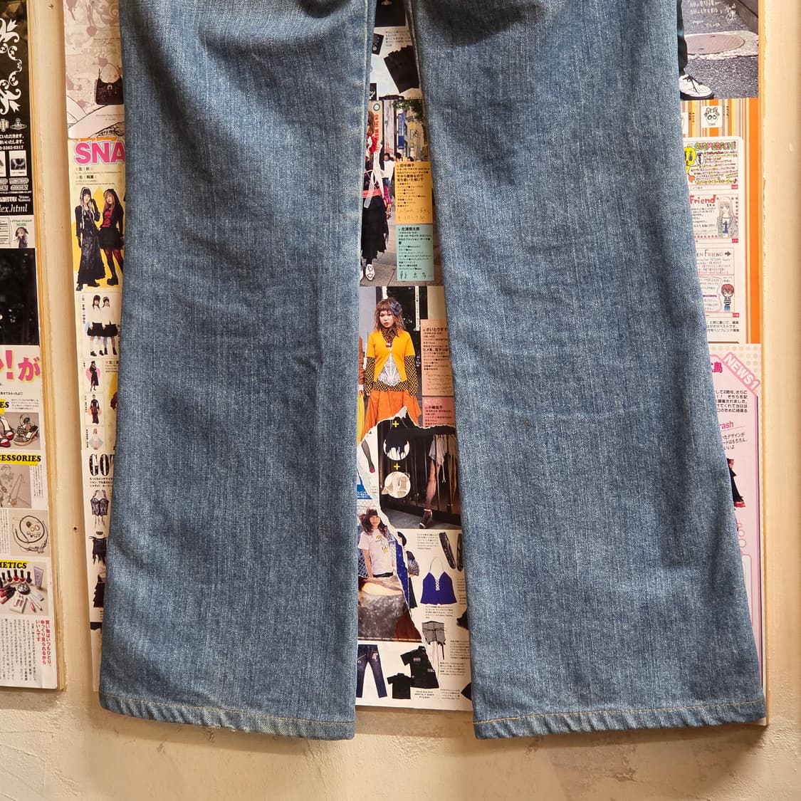 리바이스 재팬 연청 부츠컷 데님 팬츠 상품이미지4