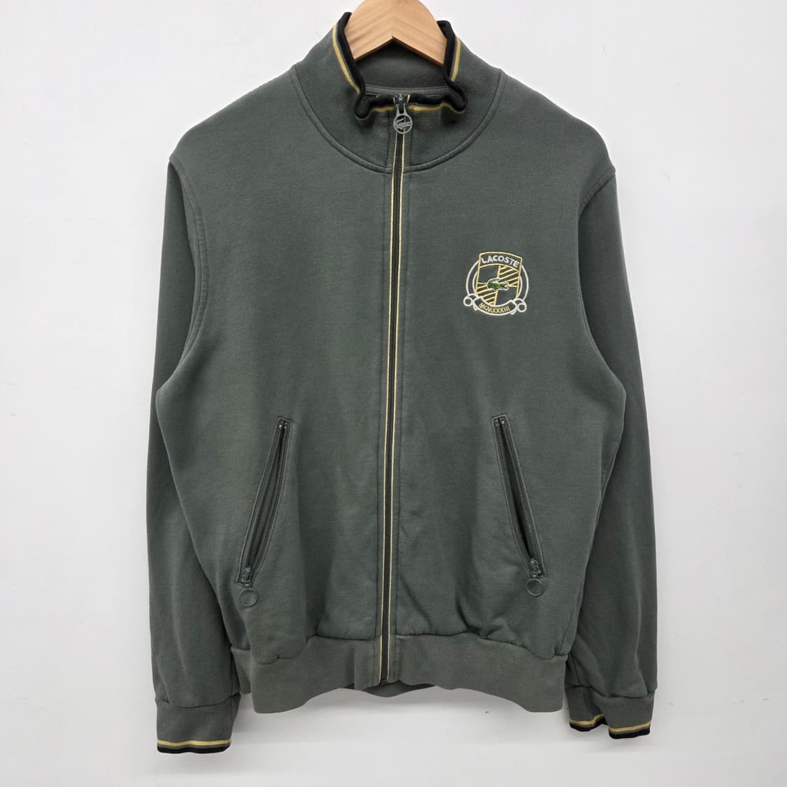 라코스테 올리브 그린 트랙 자켓 여성XL 상품이미지2