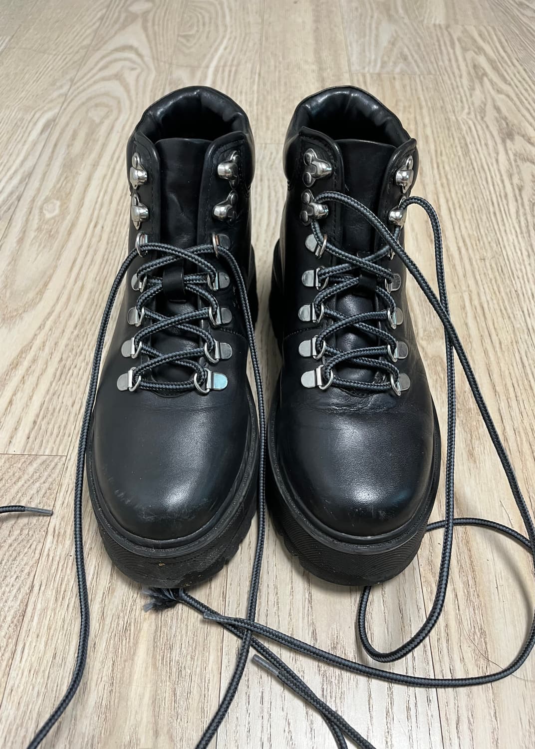 Steve madden 블랙 워커 부츠 상품이미지1