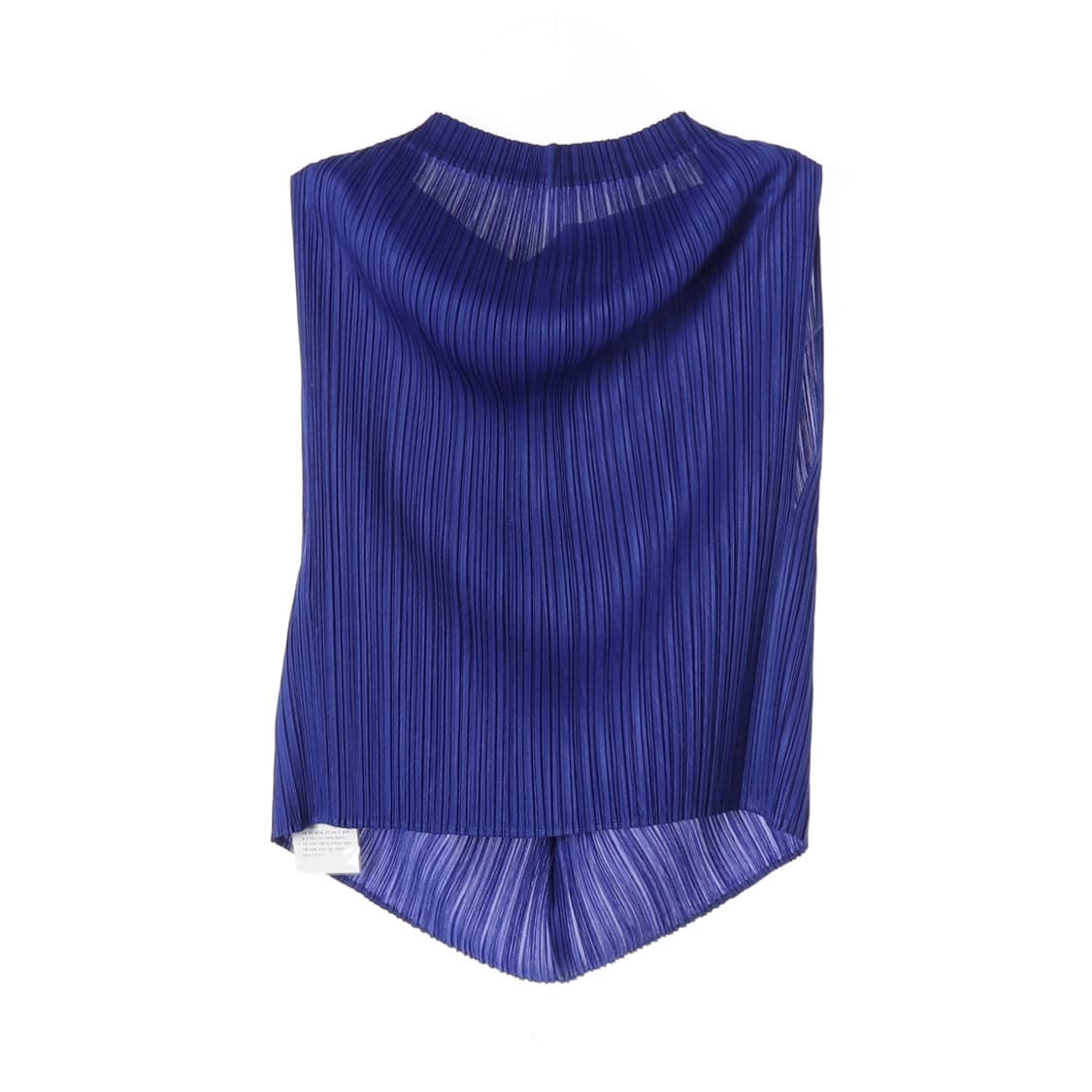 (새상품) 플리츠 플리즈 24SS 플리츠 슬리브리스 탑 네이비 상품이미지2