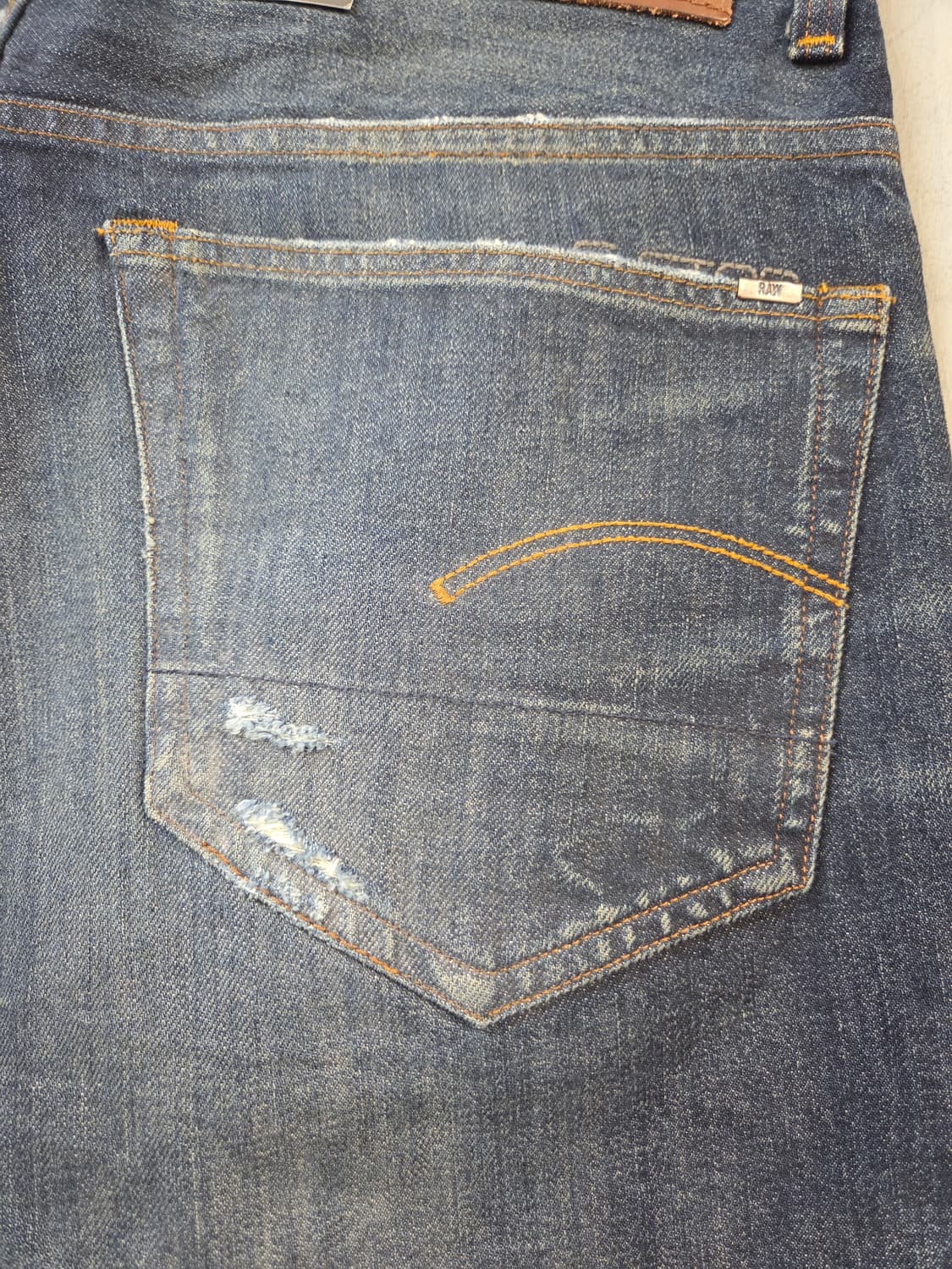 G-Star Raw 데미지 워싱 데님 팬츠(W31/L32) 상품이미지7