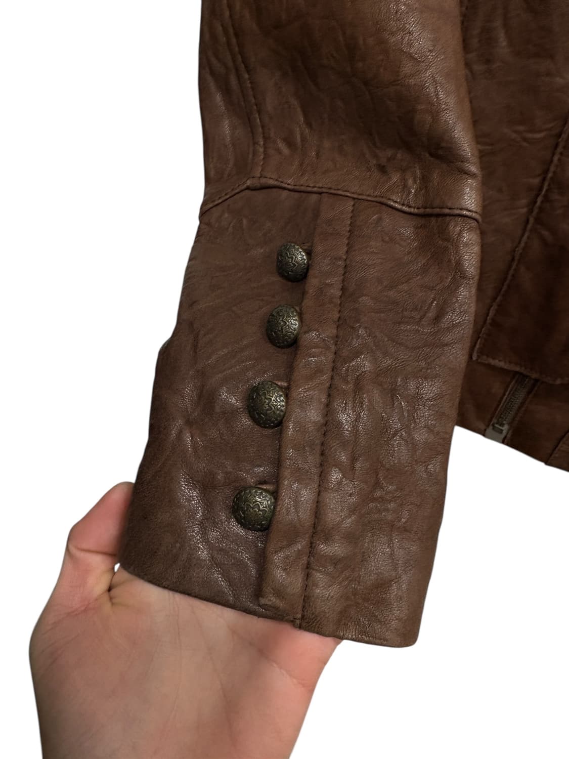 Vintage 양가죽 레더자켓 상품이미지4