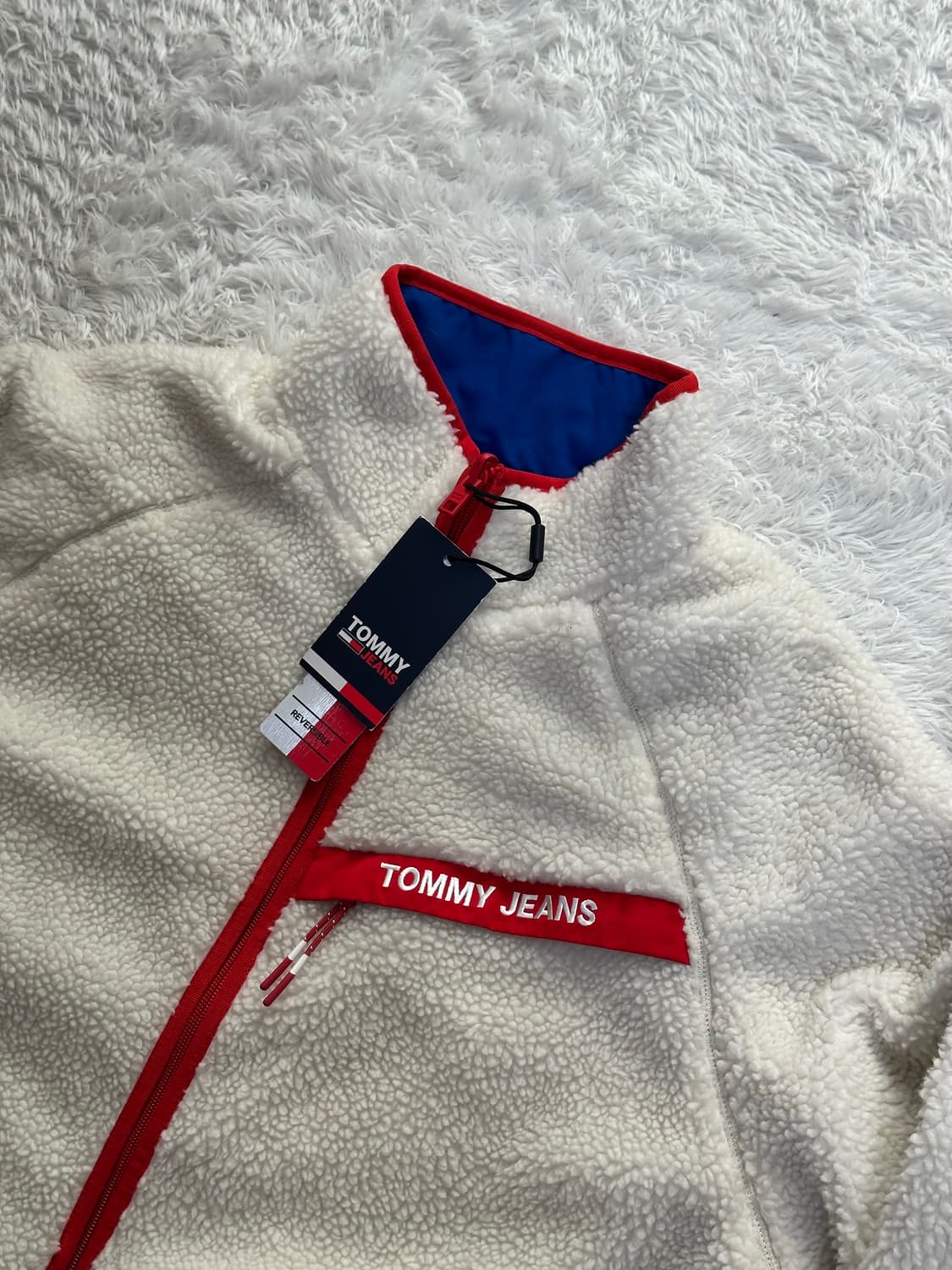 타미진스 양털/컬러블록 리버시블 자켓 XL 105/110 상품이미지7