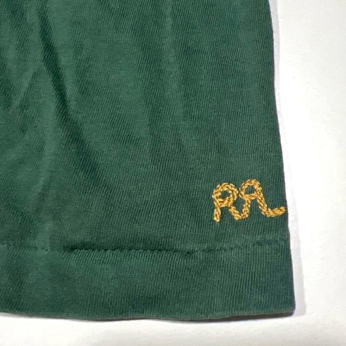 RRL 더블알엘 포켓 스티치 로고 반팔 티셔츠 그린 상품이미지2