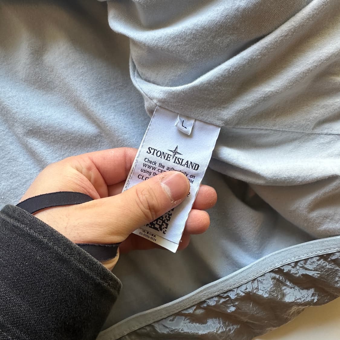 스톤아일랜드 18fw 아이스 나일론 메탈 오버셔츠 자켓 상품이미지6