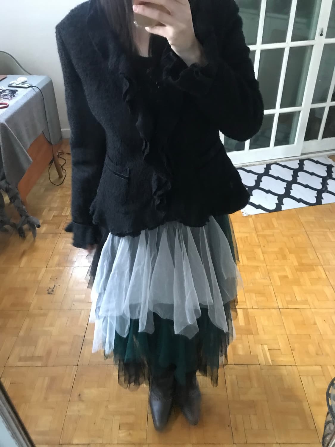 vintage wool frill jacket 상품이미지8