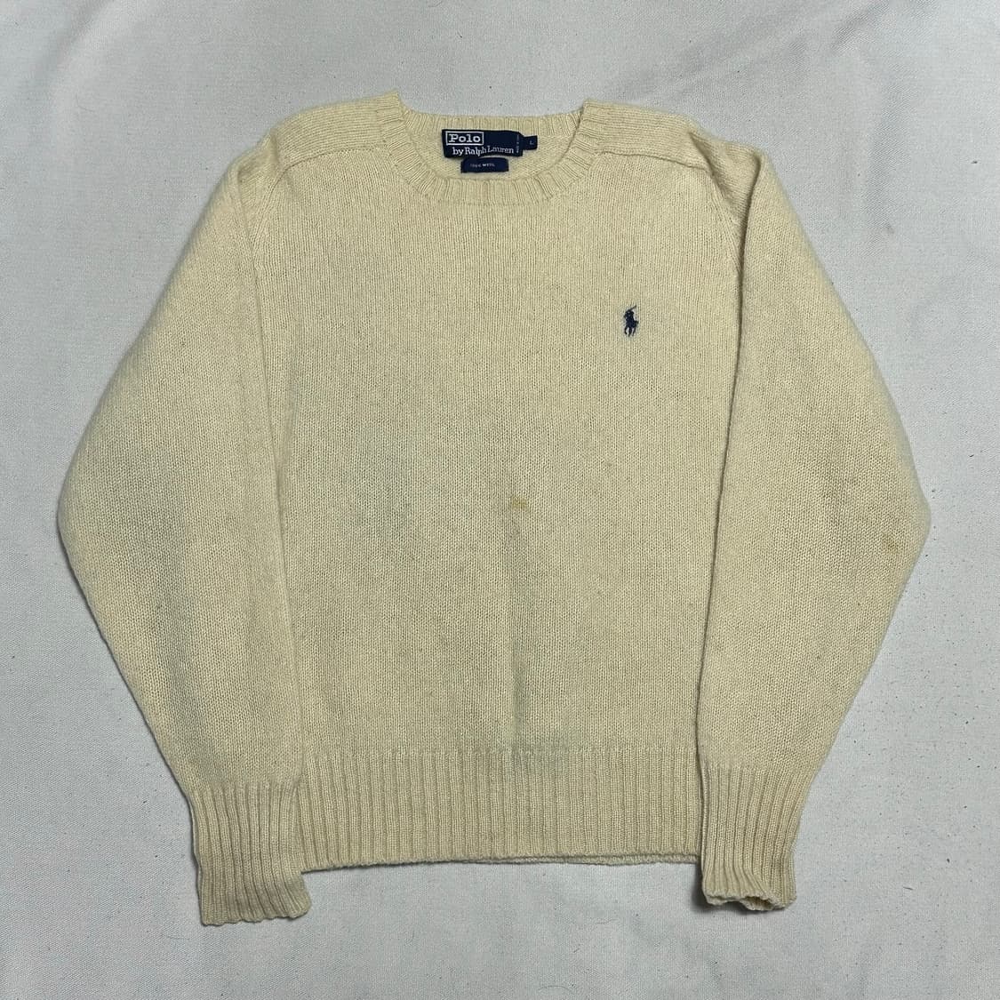 L 폴로랄프로렌 아이보리 울 니트 상품이미지2