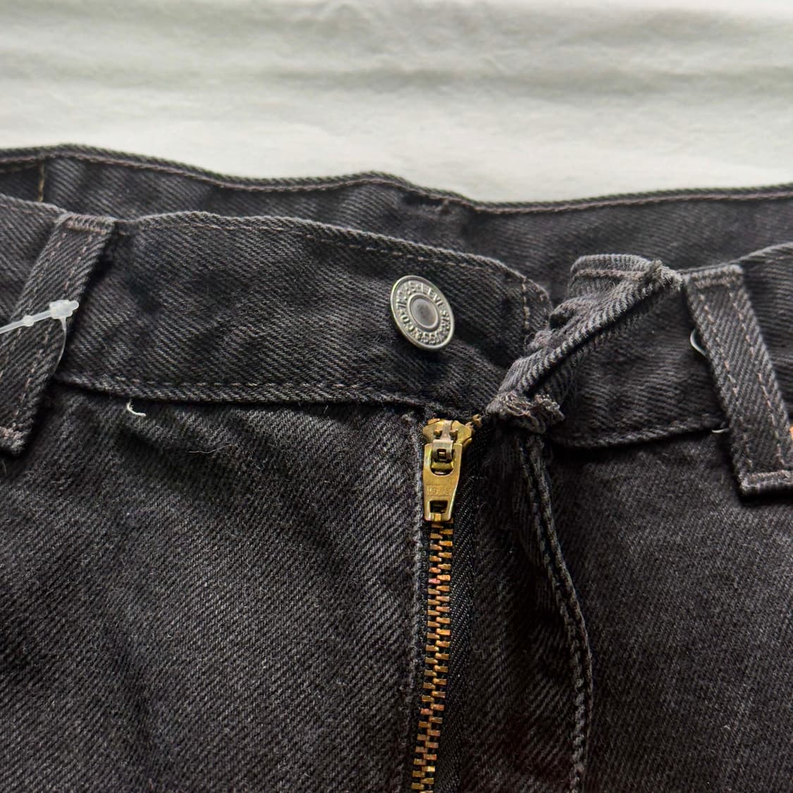 90s 리바이스 550 흑청 데님팬츠 W38 L32 상품이미지4