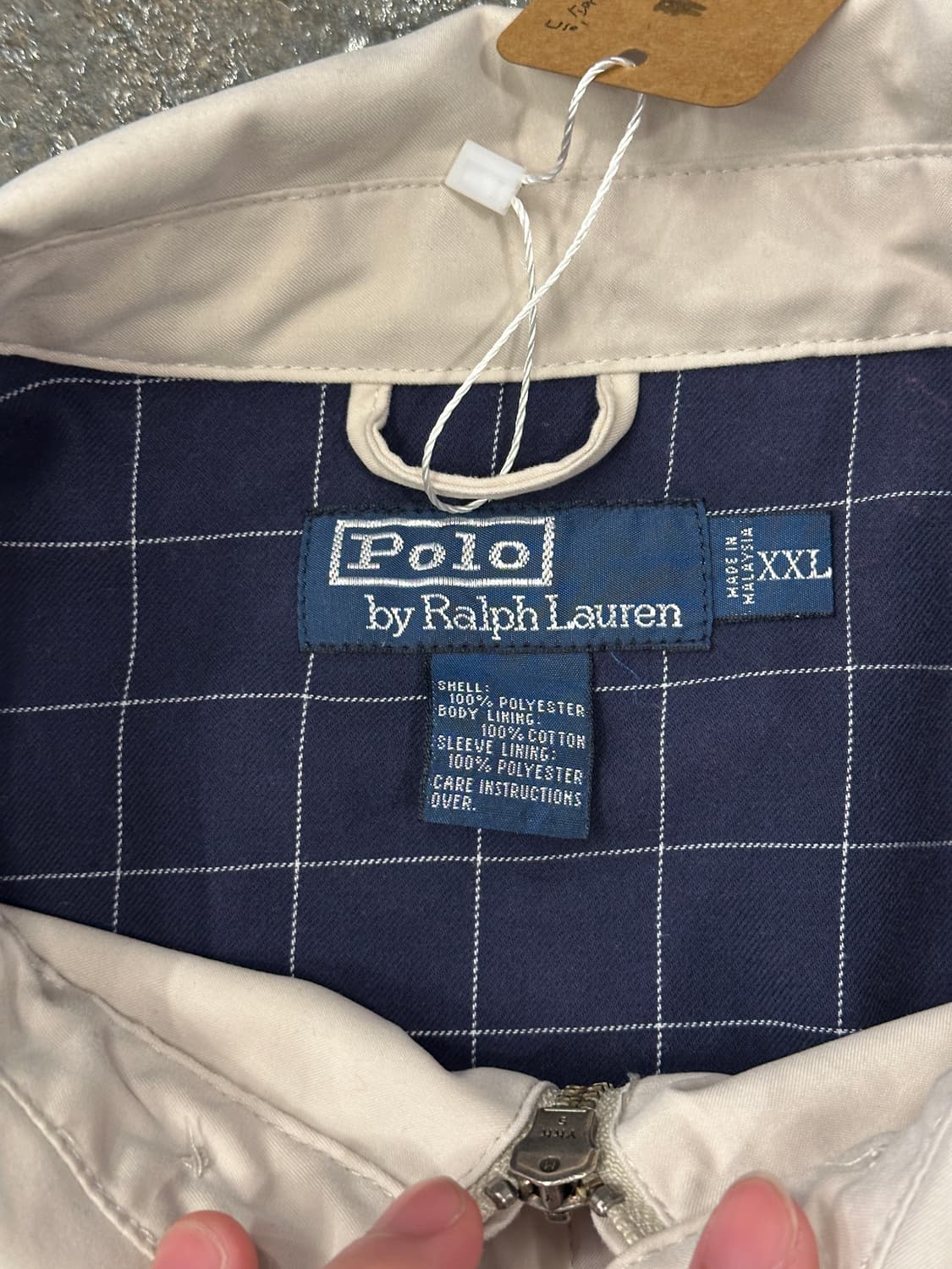 90s POLO RALPH LAUREN 폴로 랄프로렌 해링턴 자켓 XXL 상품이미지5