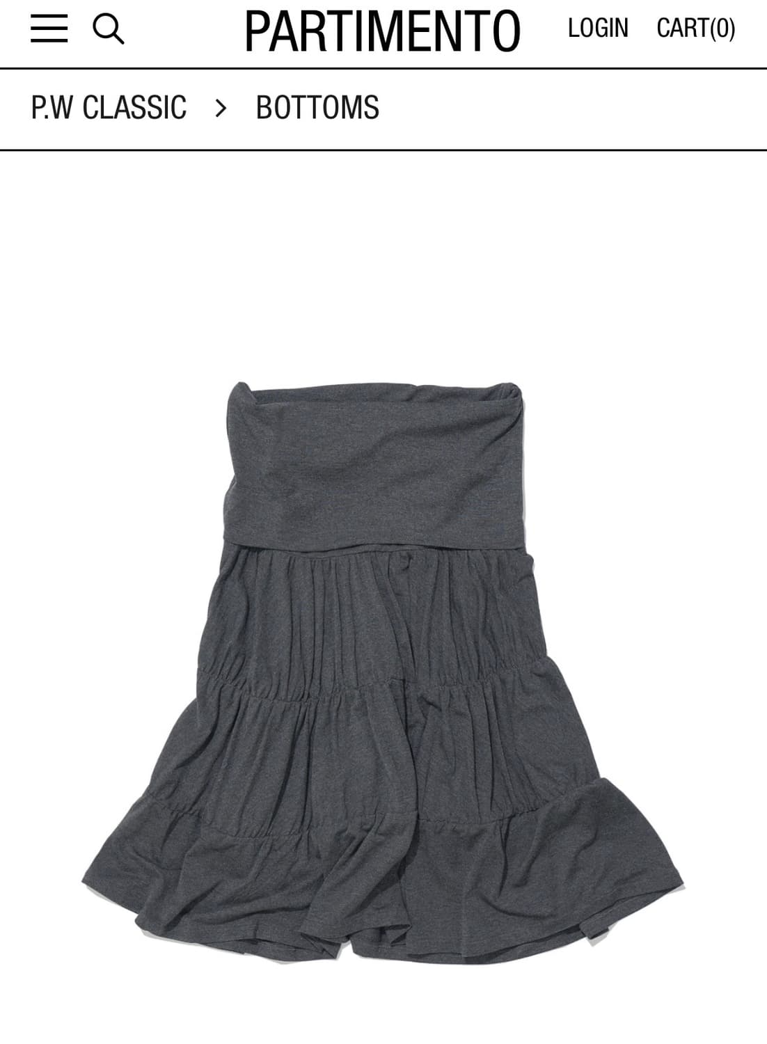 파르티멘토우먼 PWC JERSEY SHIRRING TIERED MIDI  상품이미지1