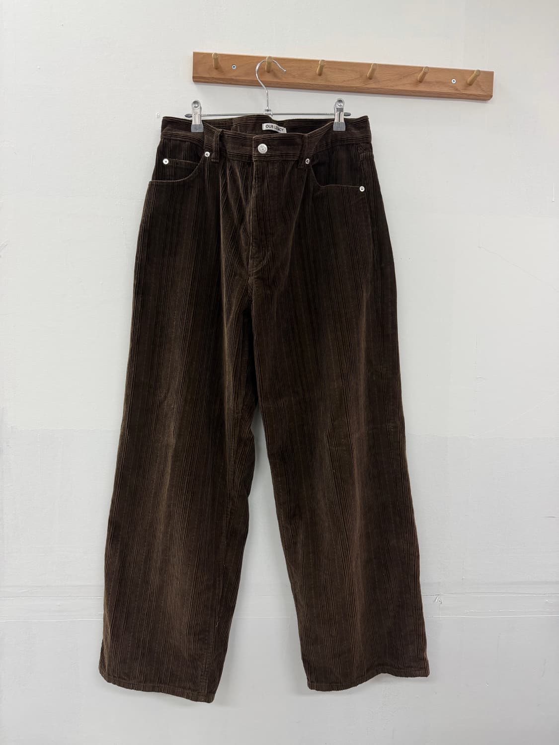 아워레가시 코듀로이 바스트컷 초콜렛 브라운 48 상품이미지1