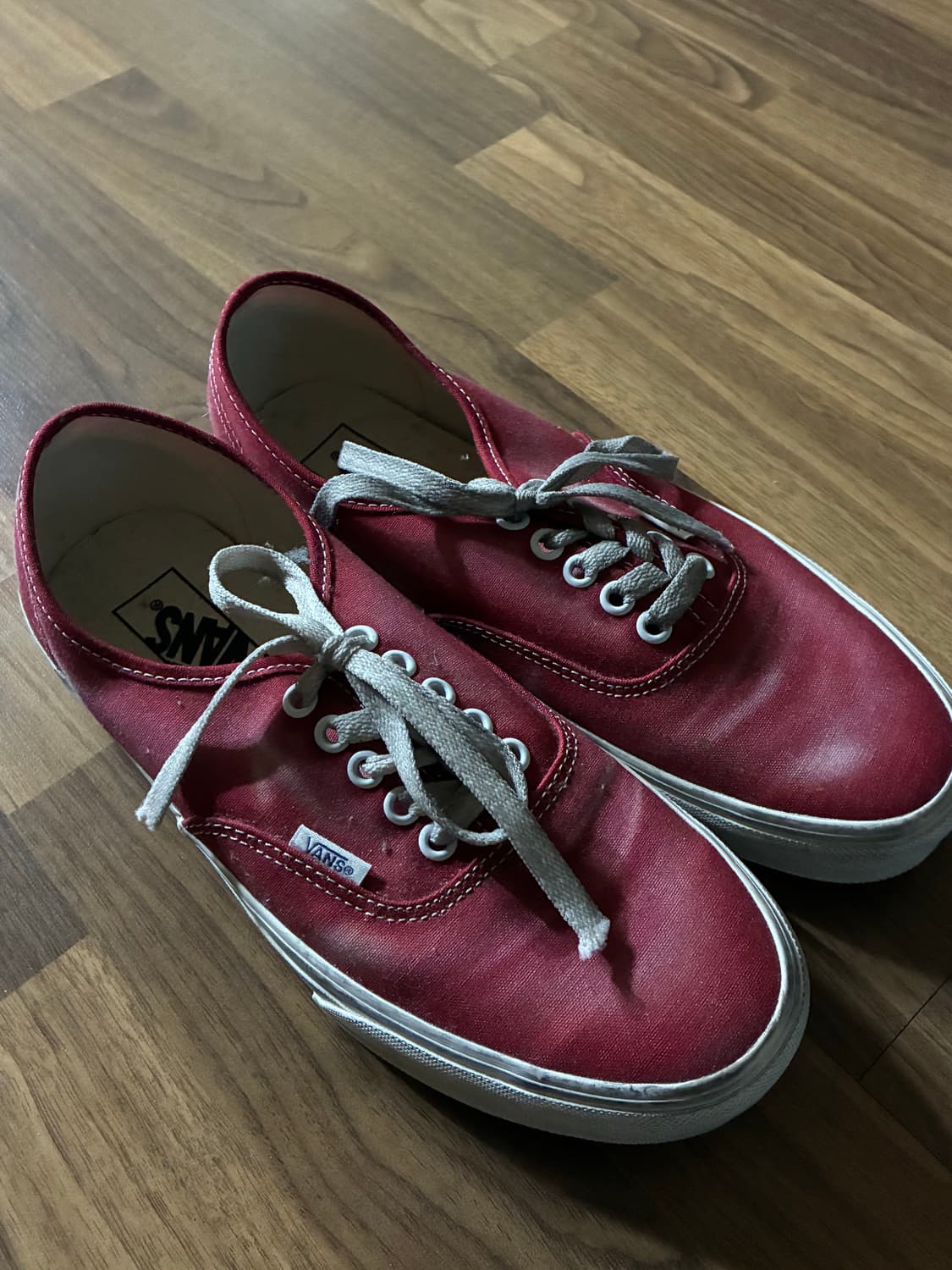 반스 어센틱 워시드 레드 260 상품이미지2