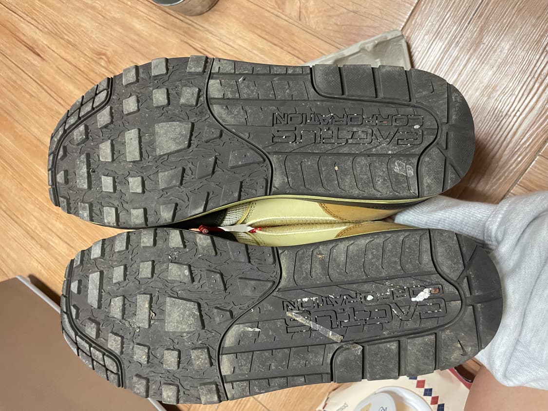 나이키x트레비스 스캇 에어맥스1 브라운 275 상품이미지3