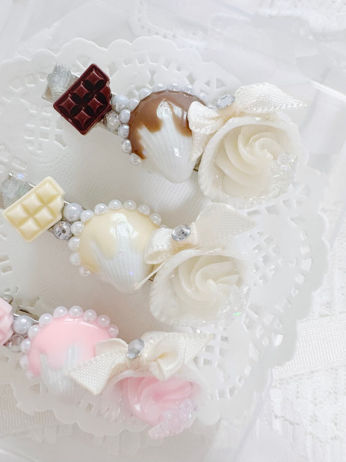 [handmade] chocoshell hairpin / 초코쉘 헤어핀  상품이미지2