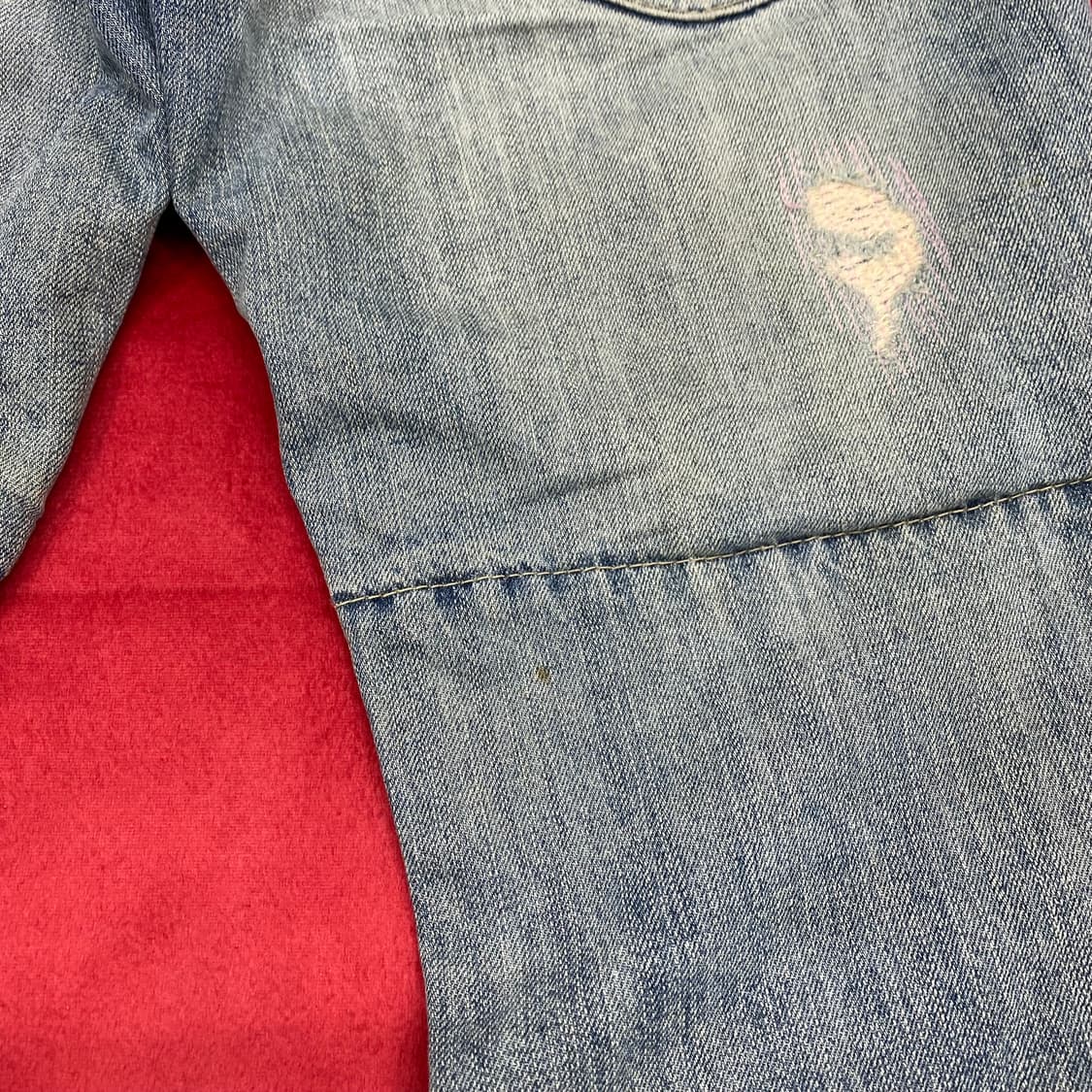 PPFM 더블 웨이스트 데님팬츠 L 상품이미지9