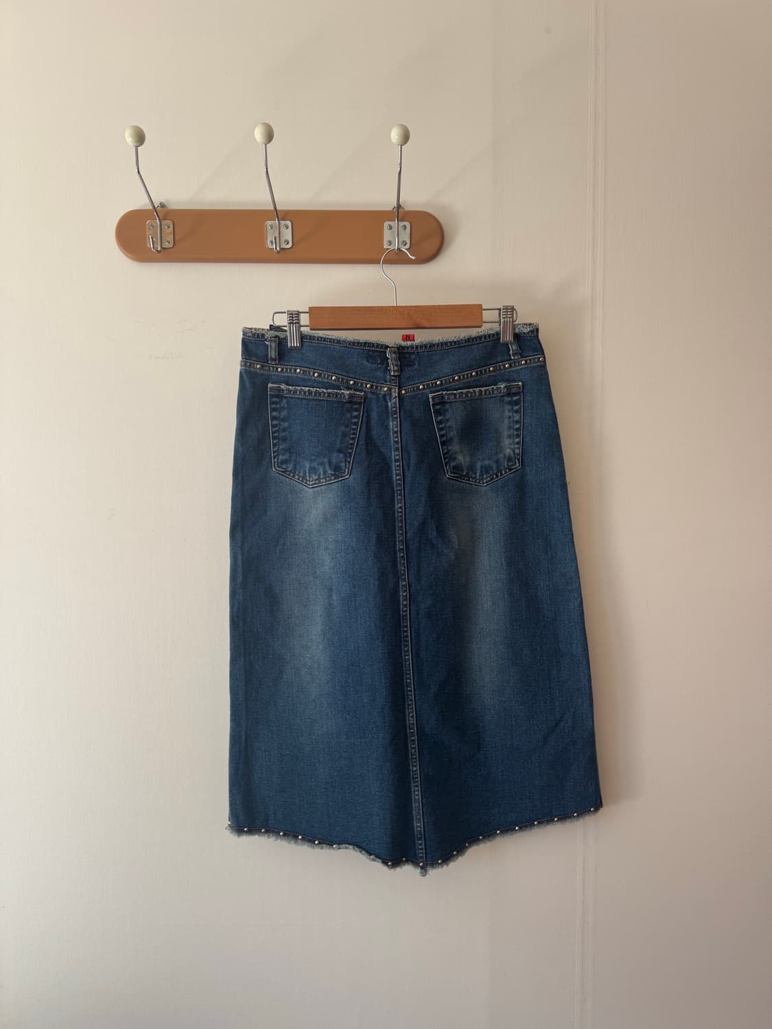 데님 스터드 롱스커트 상품이미지8