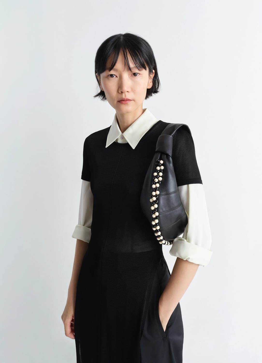 르메르 25fw 미니 비즈 포춘 크루아상백/다크 초콜렛 상품이미지1