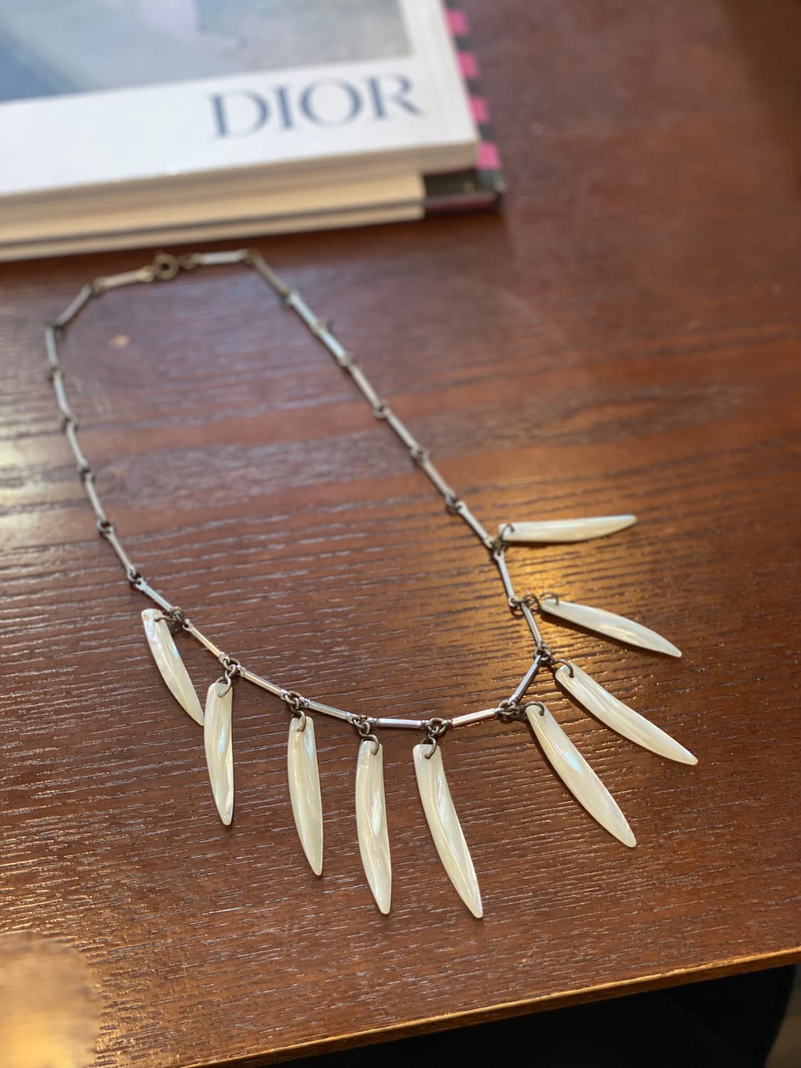 일본 빈티지 자개 쉘 목걸이 주얼리 악세사리 도매 상품이미지4