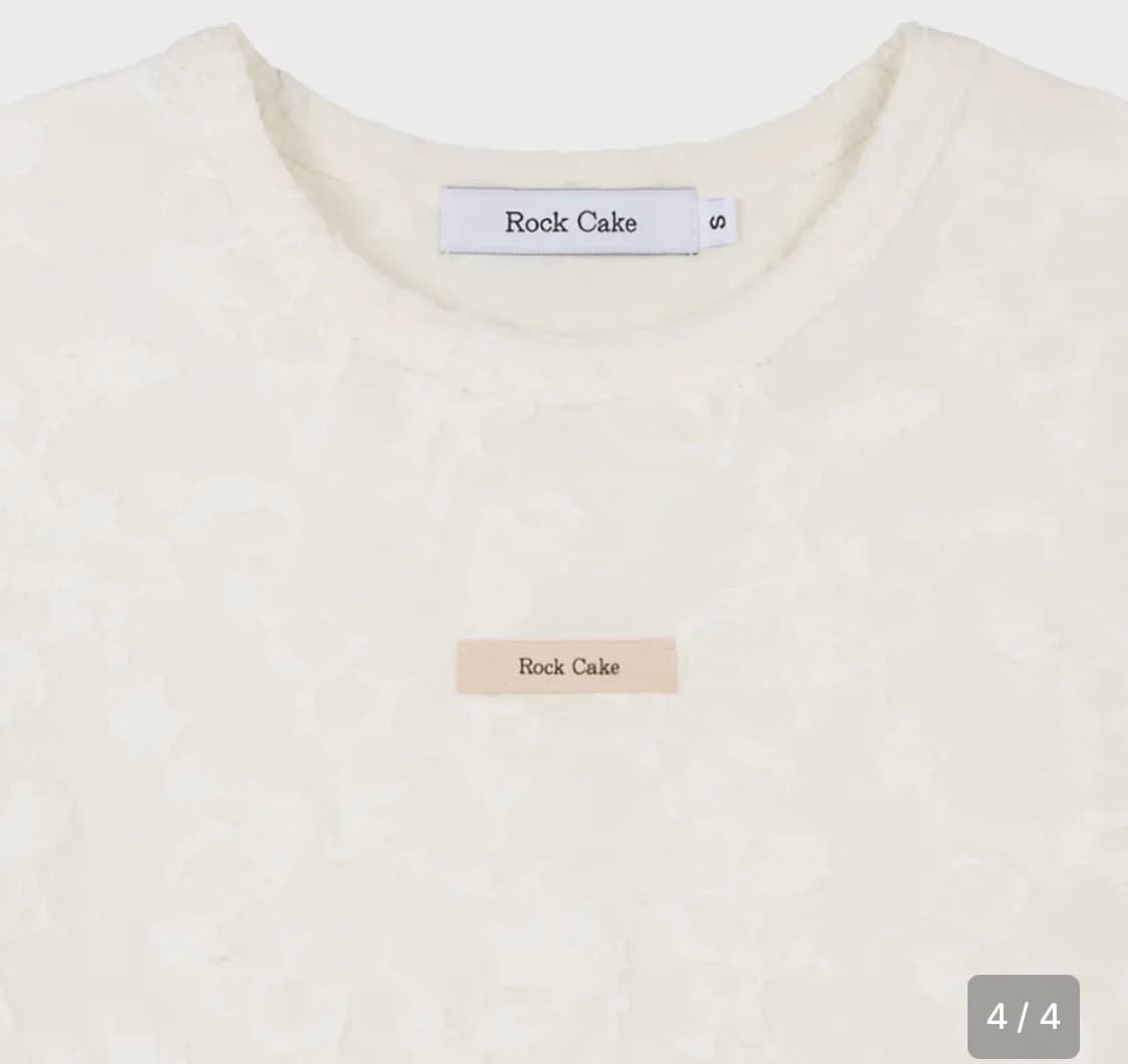 Floral lace sheer top 락케이크 반팔 (레이스) 상품이미지2