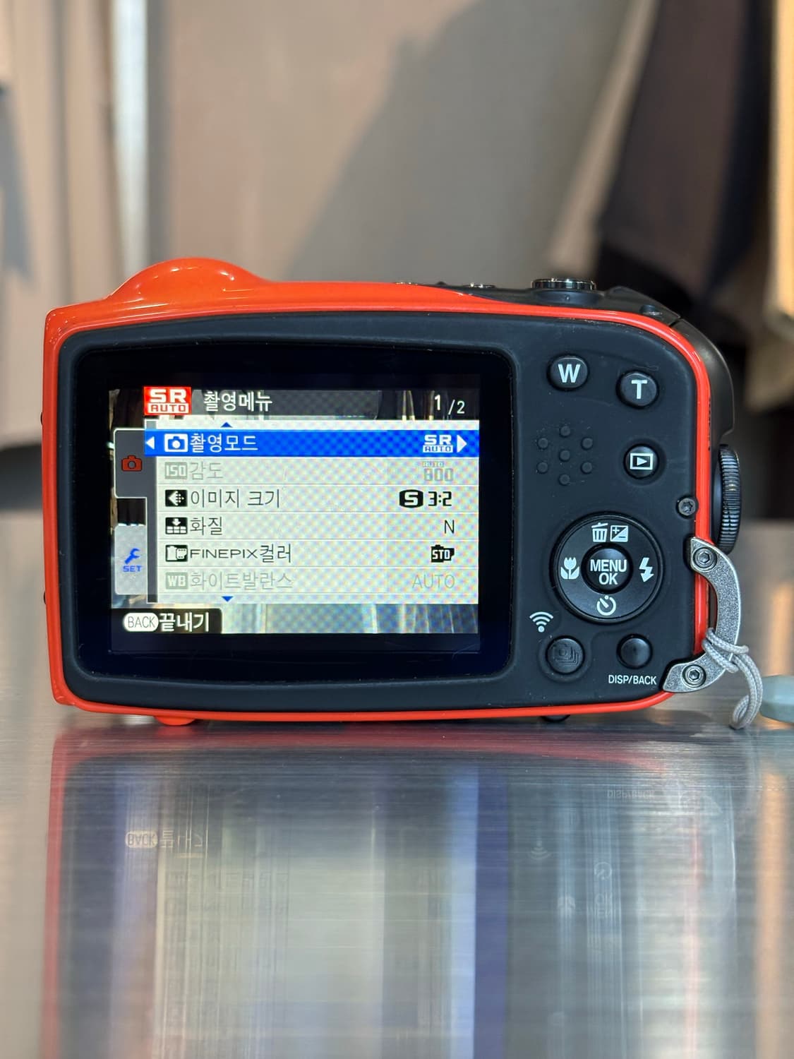 한글/날짜표시)후지필름 파인픽스 xp70 오렌지 빈티지디카 상품이미지3