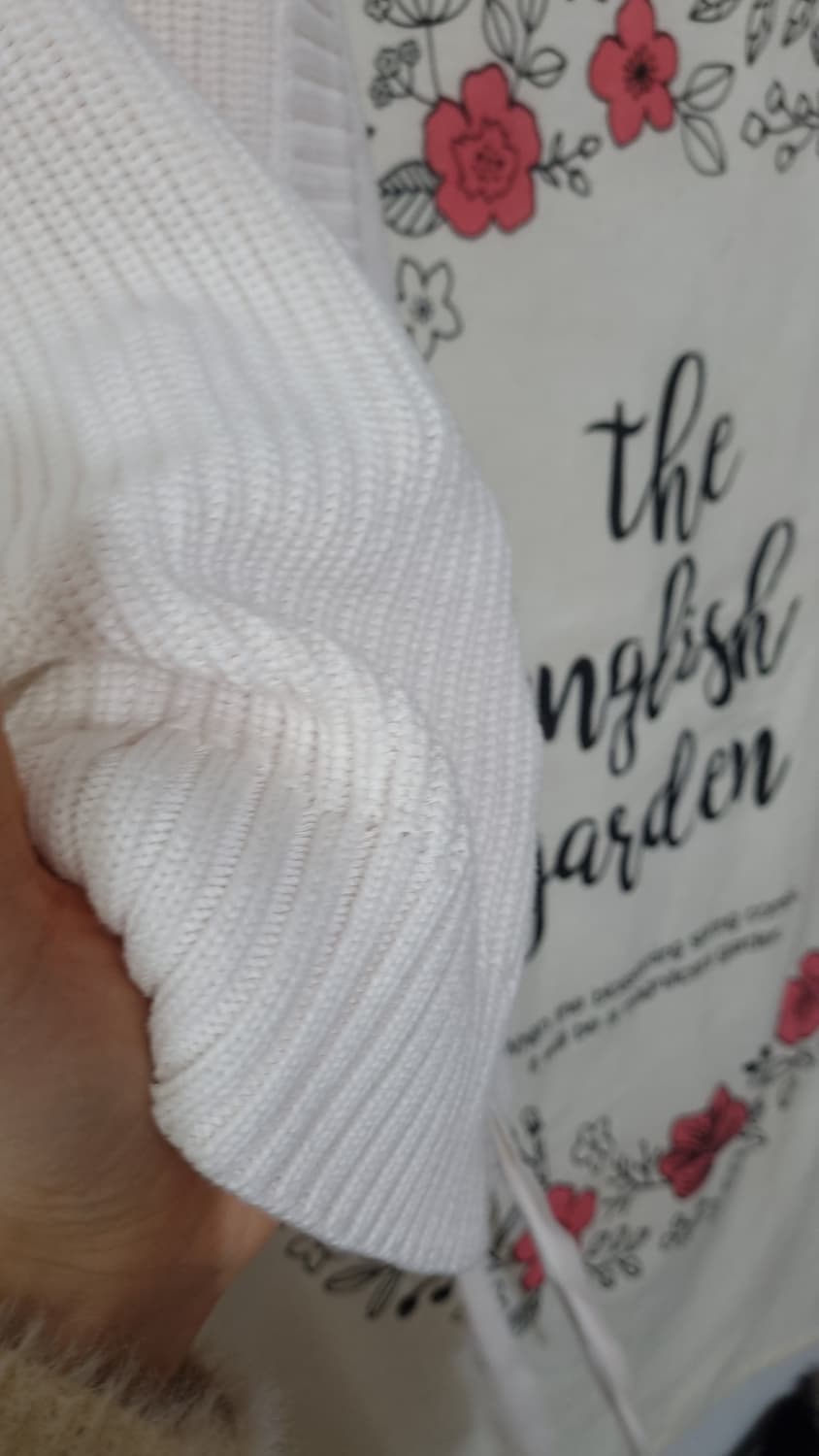 LAUREN 아일렛 코튼 스웨터 M 상품이미지5