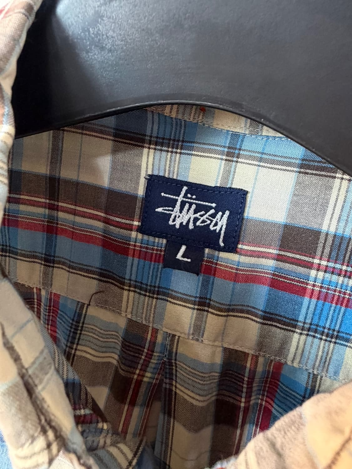 90s 스투시 체크 반팔 셔츠  상품이미지5