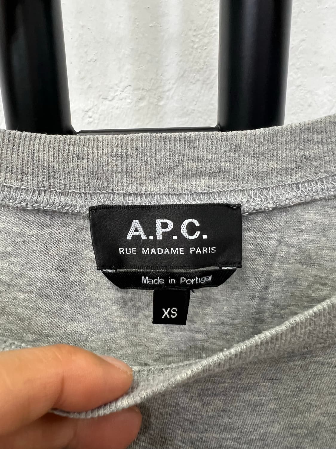정품) APC 아페쎄 여성 오버핏 반팔티 XS 상품이미지5