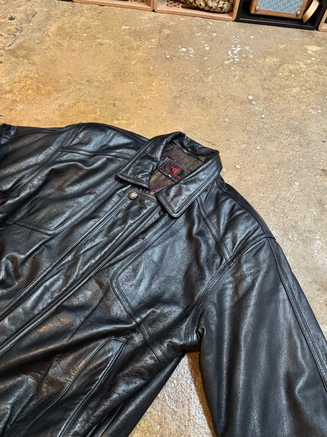 빈티지 가죽 자켓 상품이미지8