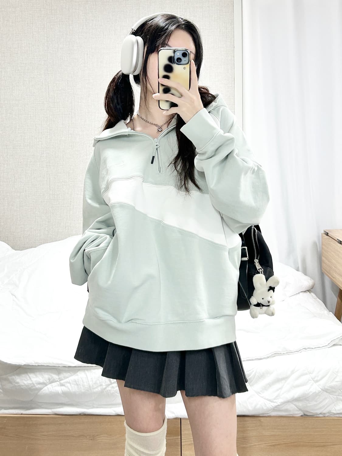 나이키 빅스우시 피스타치오 반집업 후드 상품이미지4