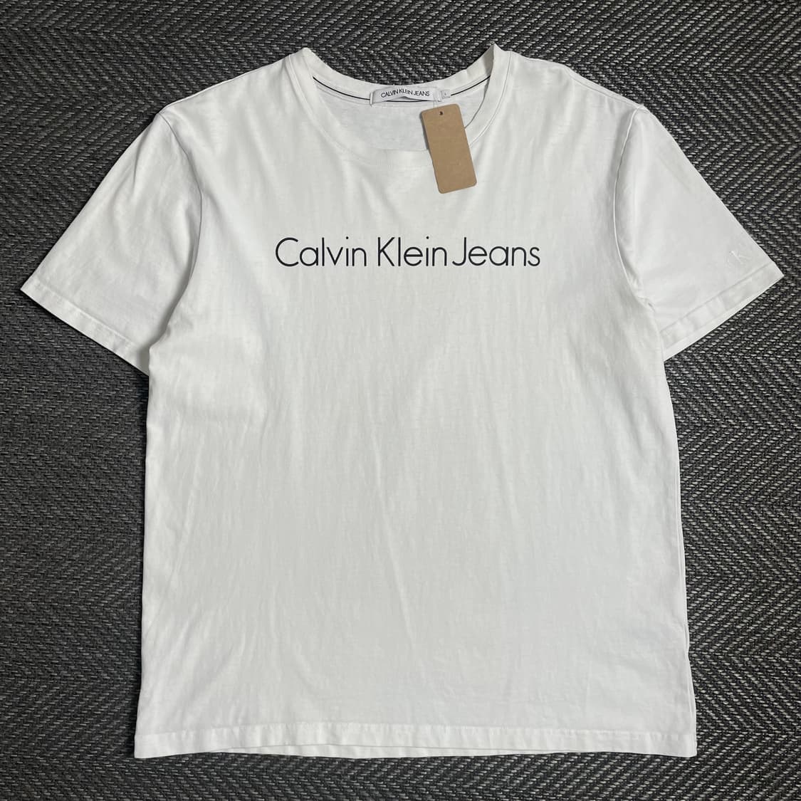 캘빈클라인 스펠아웃 화이트 반팔 티셔츠o 4928 상품이미지1