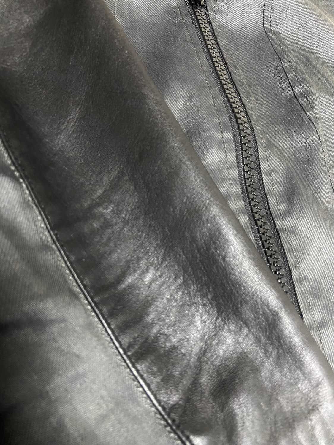 헬무트랭 레더 린넨 슬리브 자켓 상품이미지3