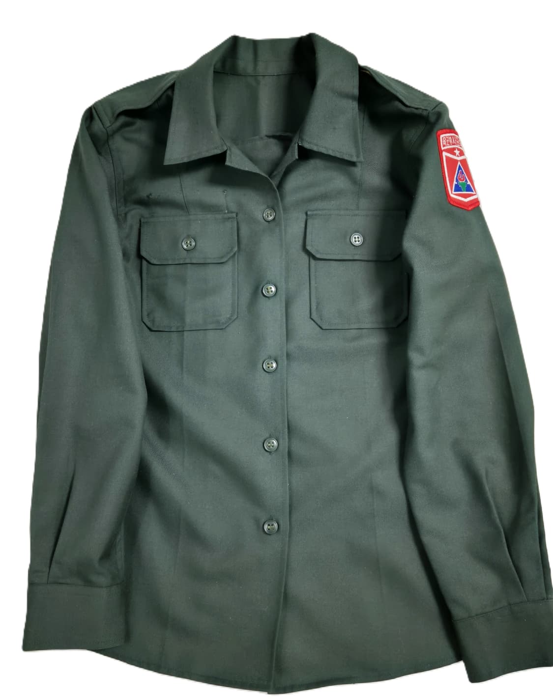 육군 구형 부사관학교 여군용 동계 전투복 긴팔 셔츠 셋트 (M) 상품이미지5