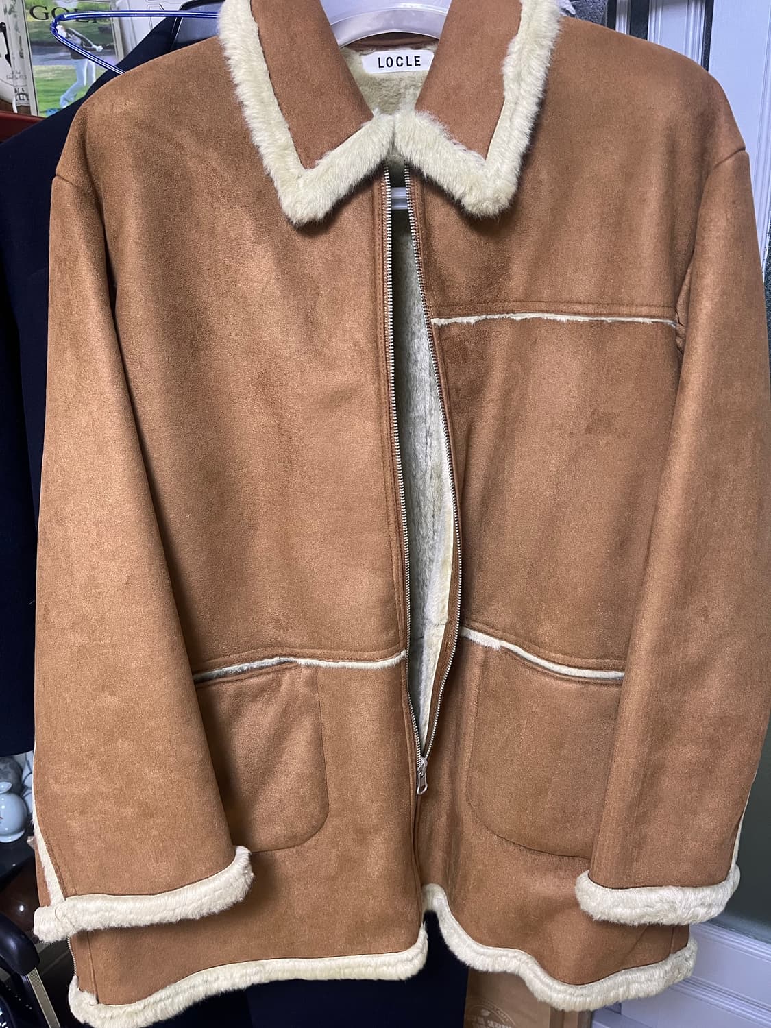 LOCLE 로클 (로우클래식) 브라운 스웨이드 무스탕 자켓 상품이미지1