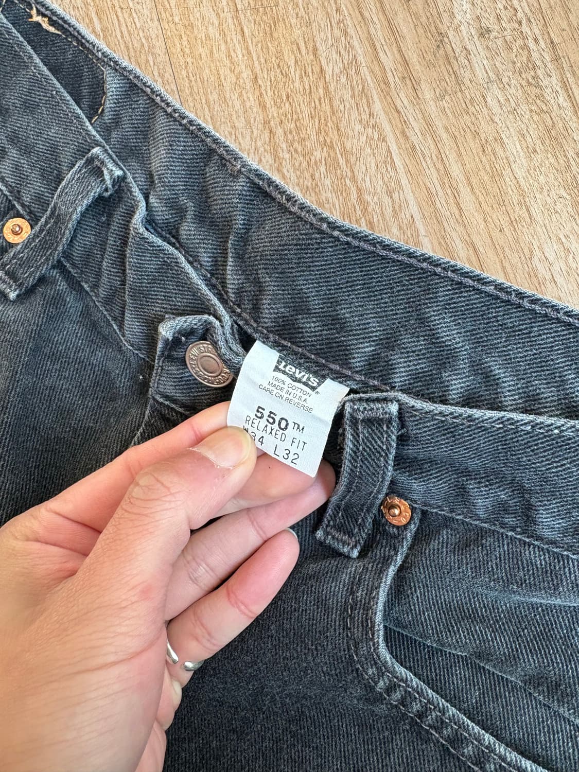 90s Levis 550 Black 상품이미지5