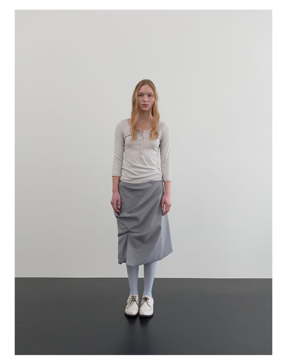 Repos midi drape skirt 상품이미지1