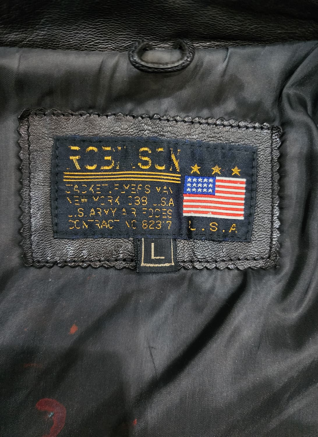 로빈슨 빈티지 A-2 플라이트 레더자켓 가죽자켓 L 상품이미지10