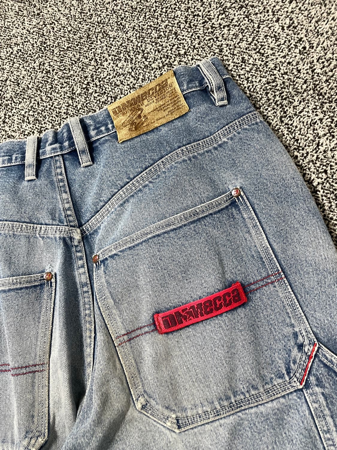 빈티지9. DN MECCA 루즈핏 청바지 데님팬츠 스트랩 포인트 상품이미지4