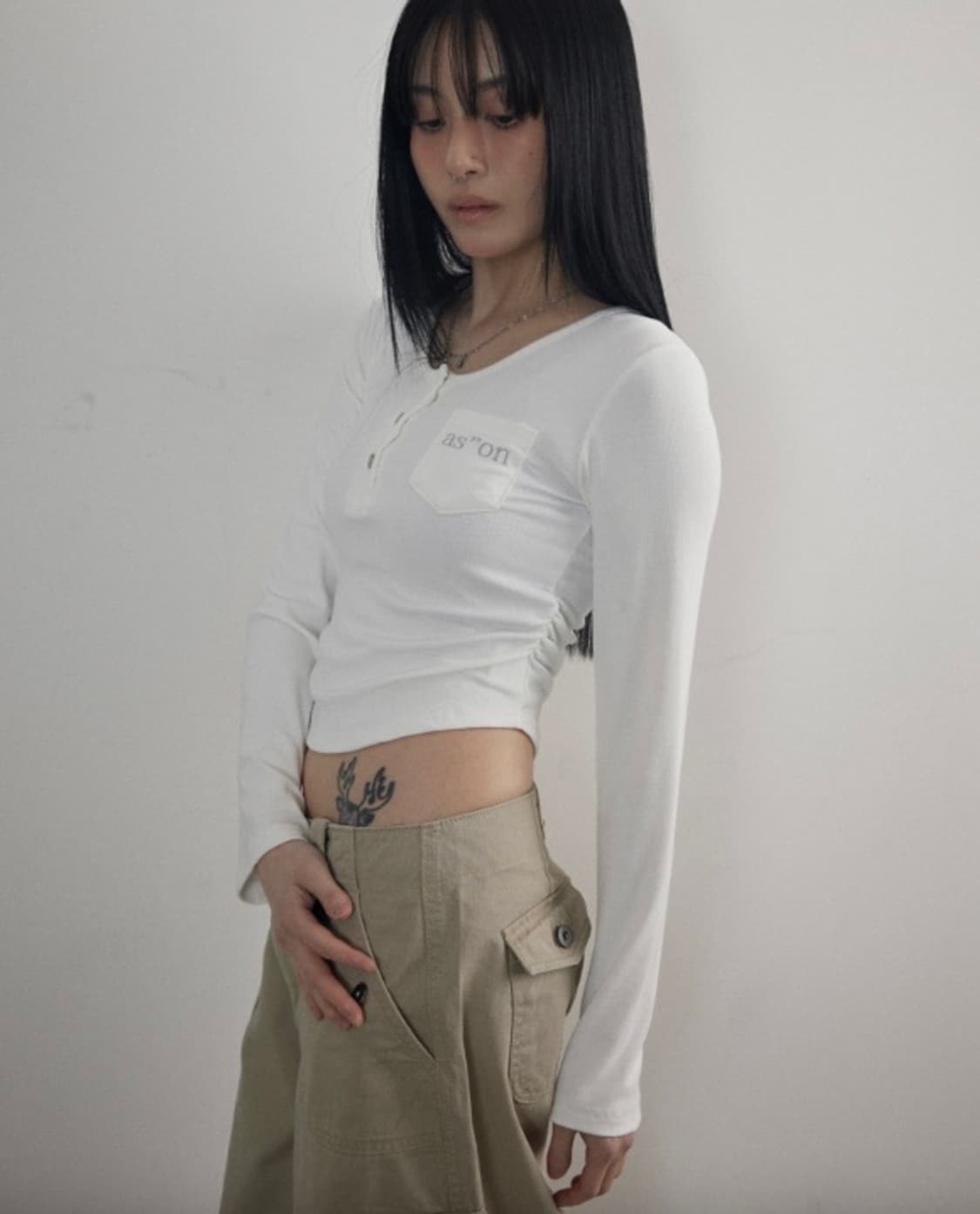 POKKY POCKET TEE / WHITE 상품이미지1
