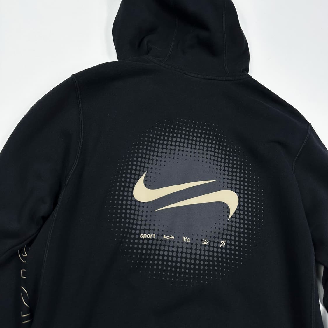 나이키 백로고 프린팅 풀오버 후드집업 블랙 M 상품이미지3