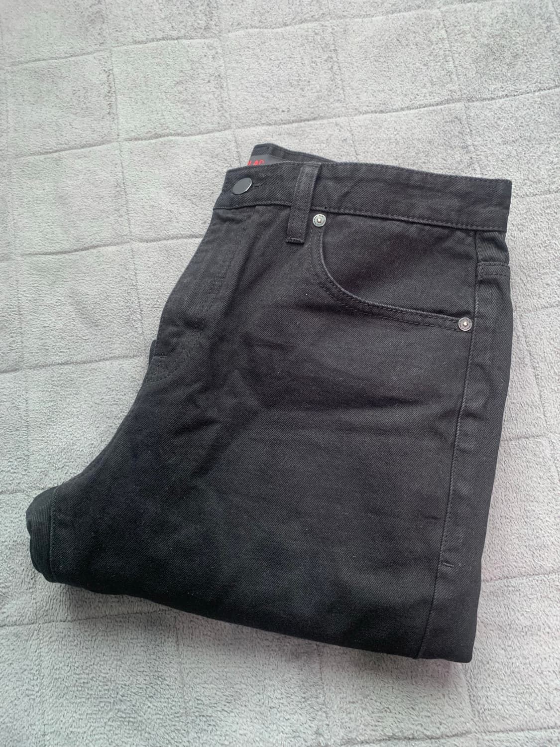 PLAC 블랙 데님 팬츠 M 33 상품이미지6