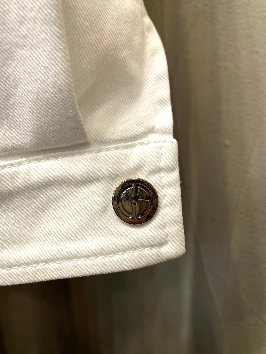 조르지오 알마니 화이트 진 자켓 집업 42 상품이미지3