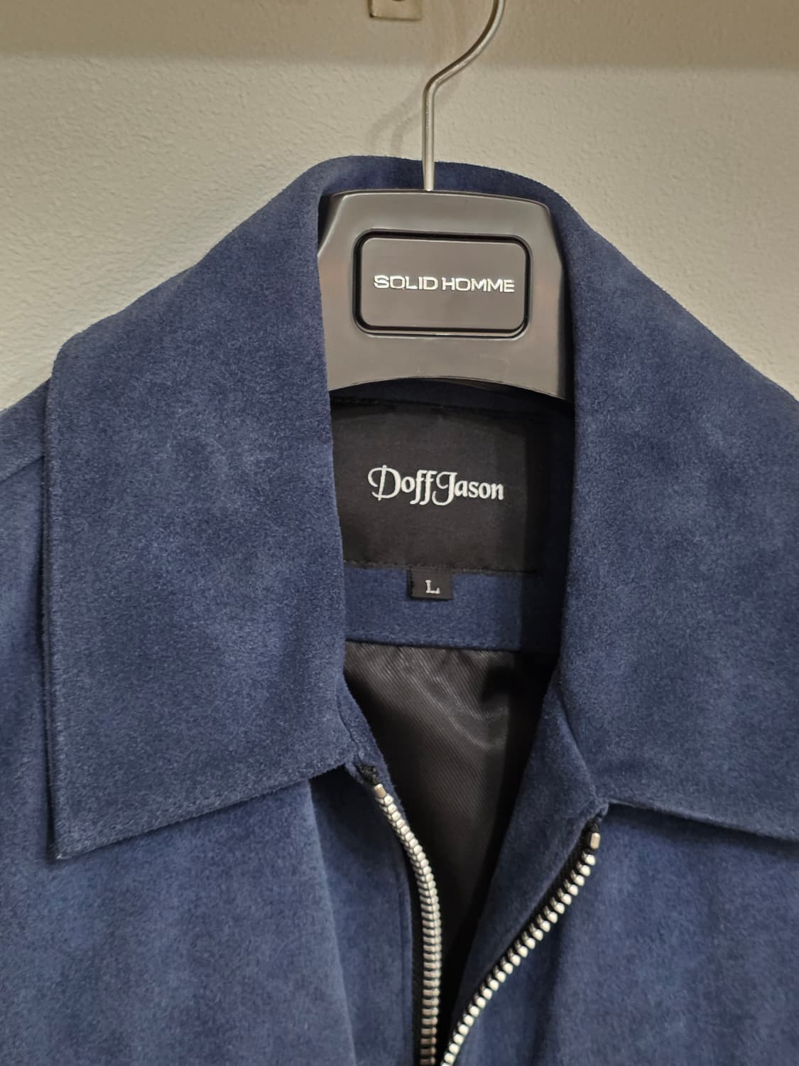 도프제이슨 스웨이드 가죽자켓 블루 (L) 상품이미지2