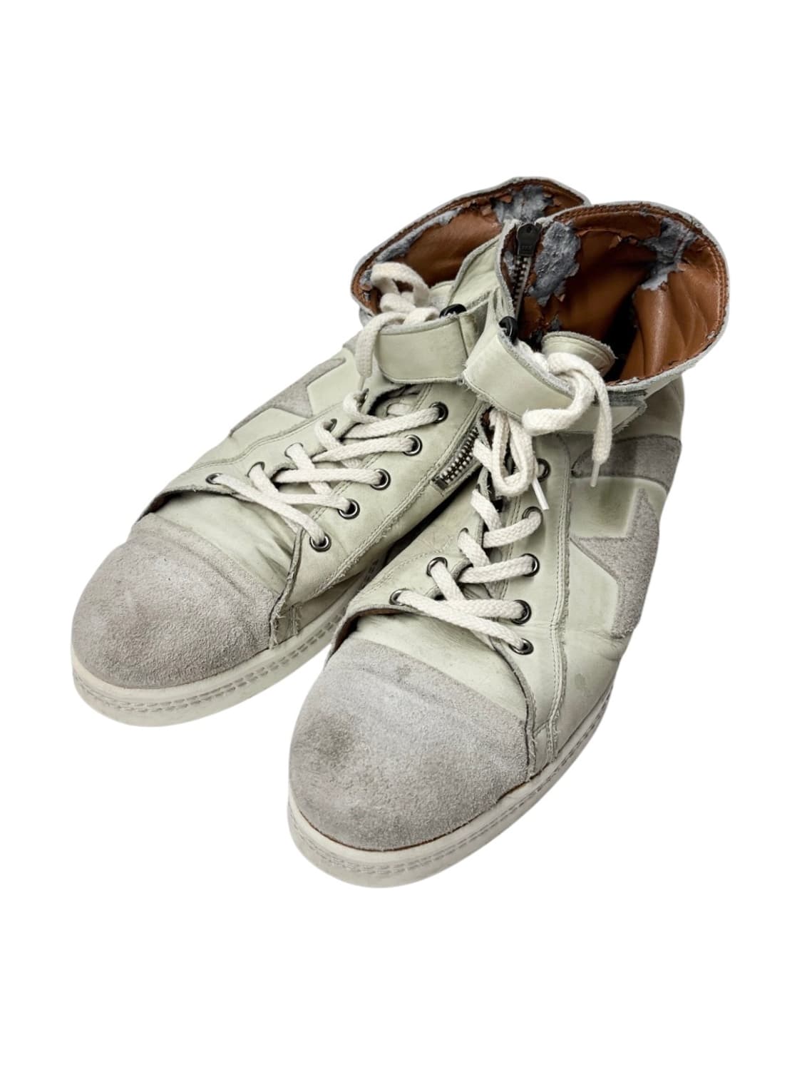 글램 벨크로 지퍼 스웨이드 슈즈 상품이미지1