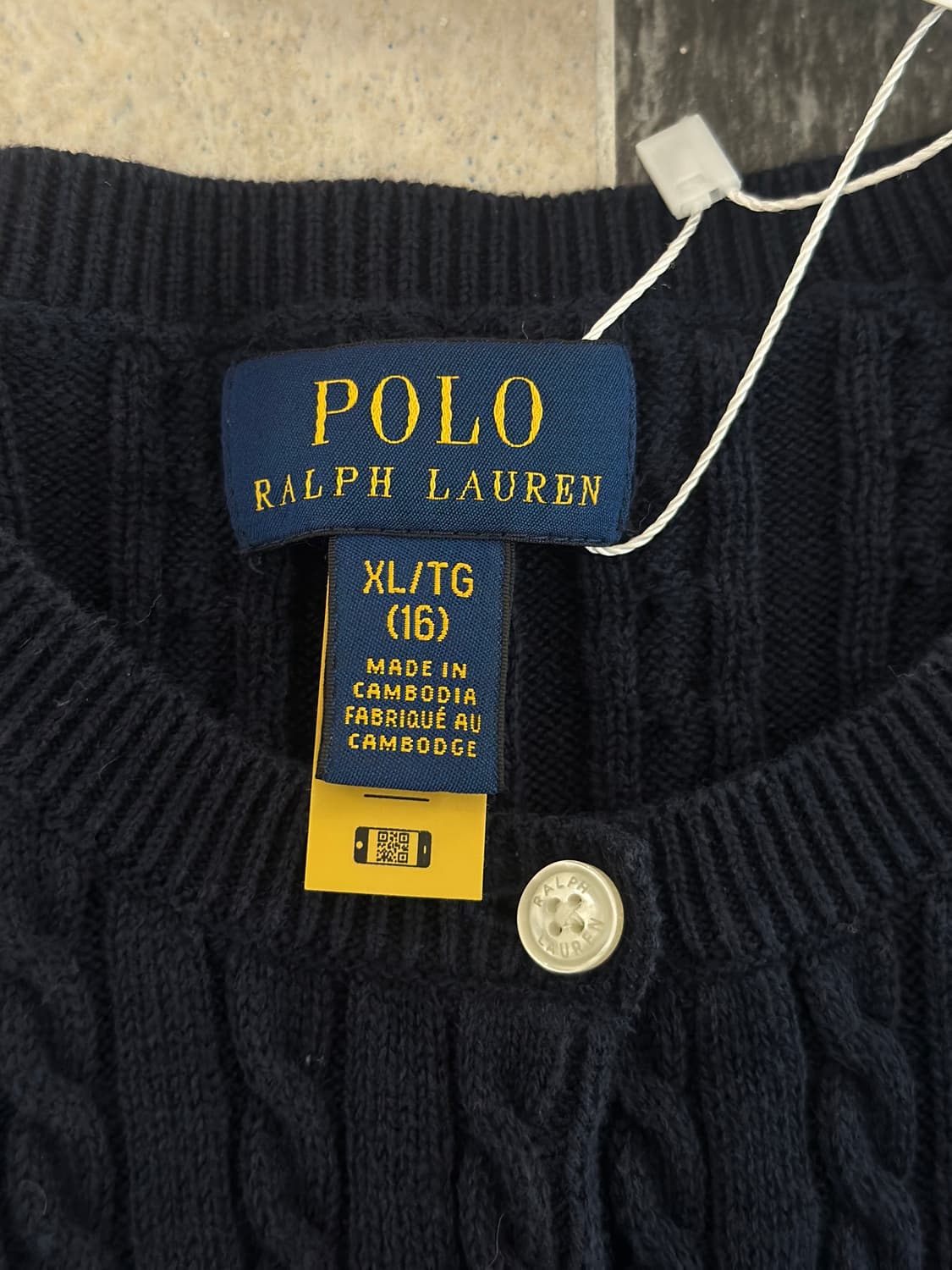 폴로 랄프로렌 네이비 케이블 니트 가디건 상품이미지8